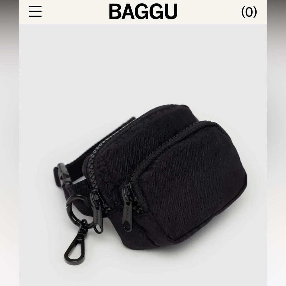 NWT Baggu Fanny Pack Charm | Black sold out colorway! RARE